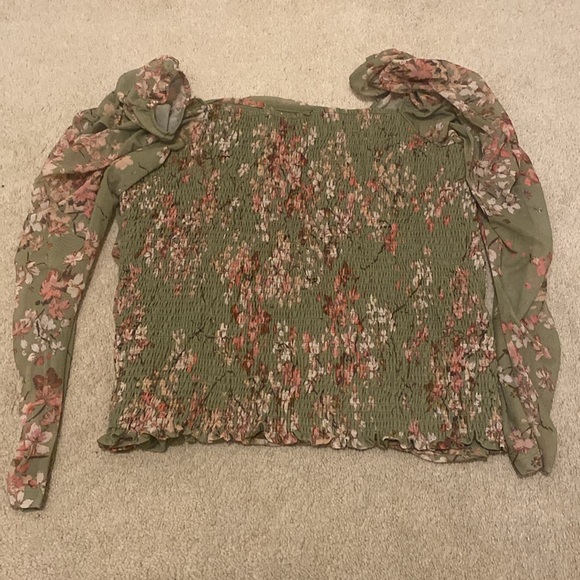 Maeve Floral Tulle Blouse - Picture 7 of 7